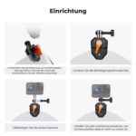 K&F CONCEPT Motorrad Windschutzscheiben-Kamerahalterung – Action-Cam Halter für GoPro & DJI – Bild 6