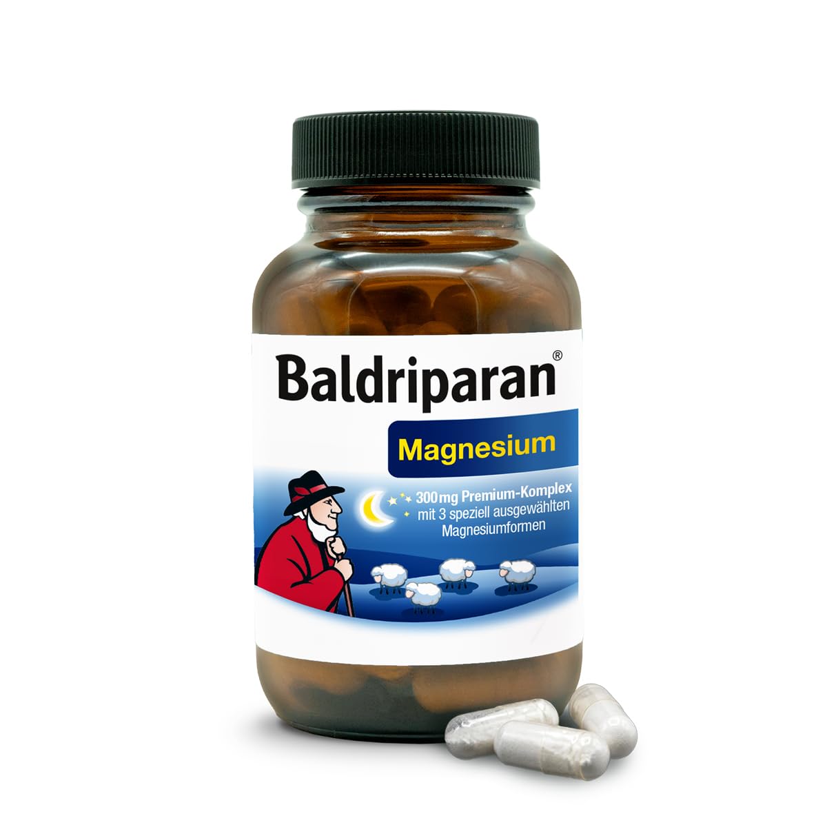 61KjtLAmzQL._SY1200_.jpg Baldriparan Magnesium 120 Stück – Hochdosierter Premium-Komplex mit 300 mg für Regeneration – Bild 1