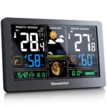 Newentor Funkwetterstation mit Aussensensor – Wettervorhersage & DCF Funkuhr – Bild 4
