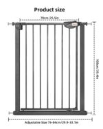 UBRAVOO Babygitter 100 cm mit automatischer Schliessung – Sicherheitsgitter für Türen & Treppen – Bild 3
