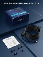 Acoath Endoskopkamera 1920P HD mit 8 LEDs – IP67 Inspektionskamera für Android & iOS – Bild 8