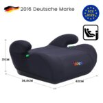 YALION Kindersitzerhöhung 125–150 cm – ECE R129 Autositz für Kinder (Schwarz) – Bild 3