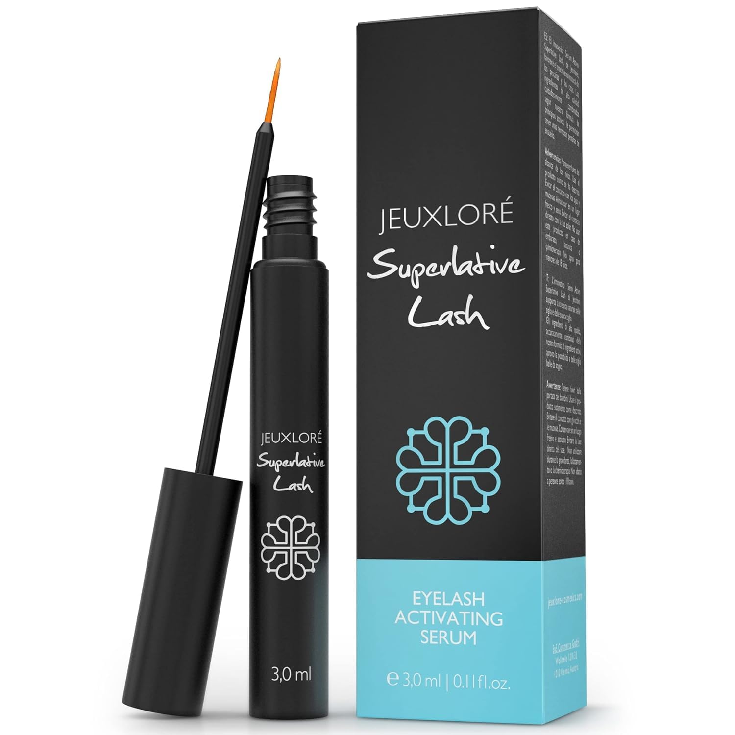 61LBL123lPL._SY1500_.jpg JEUXLORÉ Superlative Lash Wimpernserum 3 ml – Wachstum für Wimpern & Augenbrauen – Bild 1