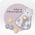 MoMi PASTEL 3-in-1 Spielbogen & Krabbelmatte – Sensorische Aktivitätsmatte für Neugeborene – Bild 4