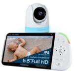 Babysense Full HD Split-Screen-Babyphone mit 2 Kameras – sichere WLAN-freie Überwachung