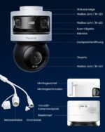 Reolink OMNI 3i PoE – 18MP Panorama & 4K PT Sicherheitskamera mit KI-Tracking für Aussen – Bild 9