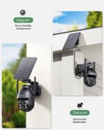 YESYAMO 2K Überwachungskamera Aussen mit Akku & Solarpanel – 355° Pan-Tilt WLAN Kamera – Bild 2
