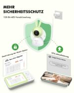 YESIMOM Babyphone 1080P HD mit 4.3" Display, 360° PTZ & App-Steuerung – Sicherer Baby Monitor – Bild 9