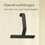 dancemoon JustHang Duschabzieher 25 cm – Streifenfreie Reinigung mit integriertem Haken – Bild 5