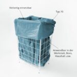 Hypafol Müllsäcke 250 St. – 120 l Fassungsvermögen, extra reissfest, Typ 70 – Bild 4