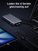 UGREEN Nexode 25000mAh Powerbank 165W – PD3.1 Schnellladung mit integrierten Kabeln – Bild 8