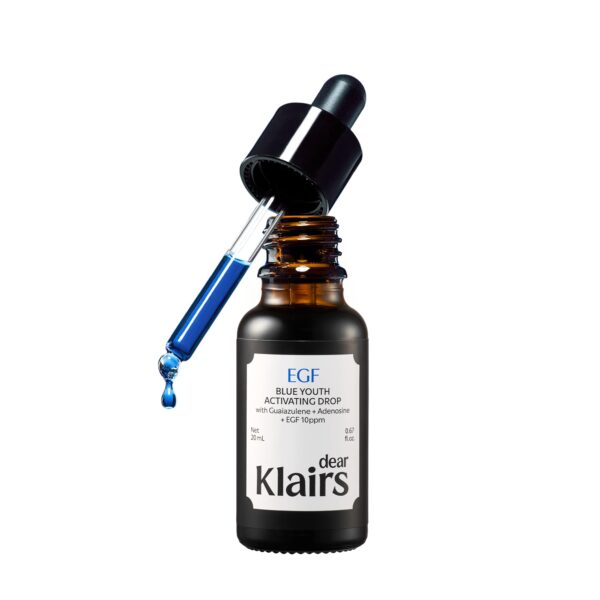 DearKlairs Midnight Blue Youth Activating Drop 20 ml – Nachtserum mit Dual-Peptiden für jugendliche Haut