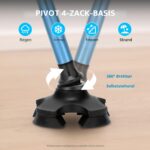 Rehand Gehstock faltbar & verstellbar – ergonomischer Quad-Stock für Senioren & Erwachsene – Bild 4