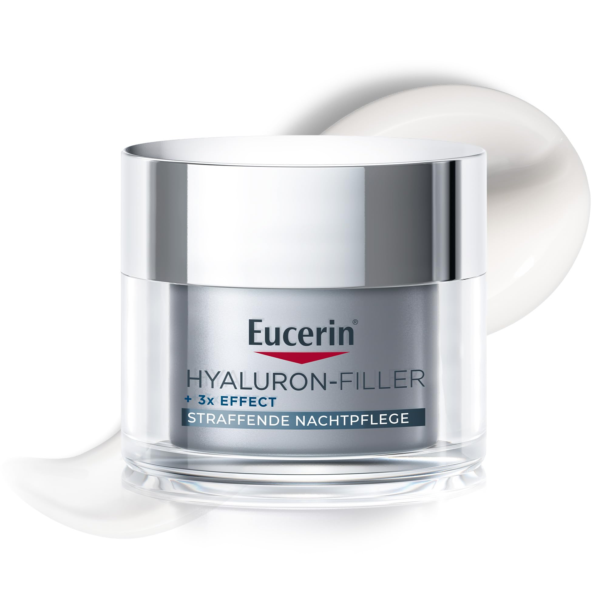 61Lwq77nP4L._SY2000_.jpg Eucerin Hyaluron-Filler + 3x Effect Nachtpflege 50 ml – Anti-Aging Gesichtscreme – Bild 1