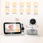 Blemil Babyphone mit Kamera – 5″ Display, 30h Akku, Schwenk-/Zoom-Kamera & Nachtsicht – Bild 2