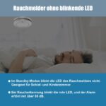 XINDUM Rauchmelder 4er Set – 10 Jahre Batterie, TÜV-zertifiziert, ohne Bohren – Bild 6