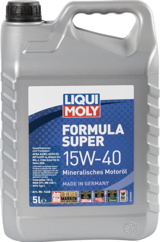 61MYpVC2AbL._SY1000_.jpg Liqui Moly Formula Super 15W-40 – 5 L Mineralöl für Benzin- & Dieselmotoren – Bild 1