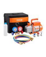 VEVOR 3,5 CFM Vakuumpumpe mit Manometer-Set – Klimaanlage für R134a, R22, R12, R502