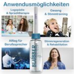 Blubberschlauch-Set Classic für Stimmtherapie & Logopädie – azurblau – Bild 3