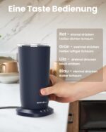 SIMPLETASTE Milchaufschäumer 4-in-1 – Elektrisch für Cappuccino & Latte Dunkelblau – Bild 4