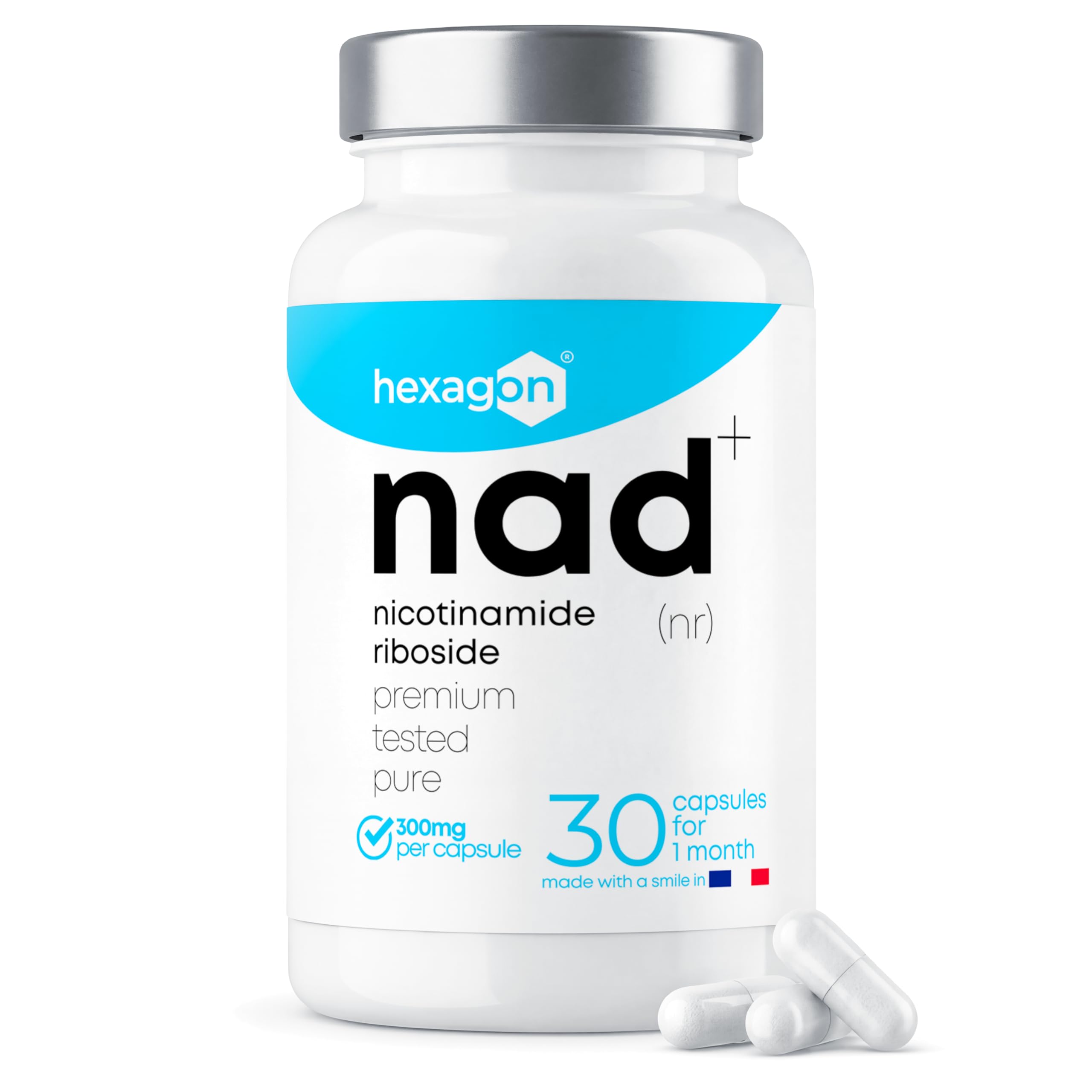 61MkmqVioML._SY2560_.jpg NAD+ Nicotinamid Riboside Chloride 300mg – Energie & Anti-Aging Kur von Hexagon – Bild 1