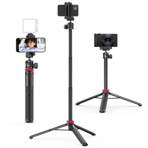 ULANZI MT-44 2-in-1 Stativ 147cm – Universaler Selfie Stick & Kamerastativ mit 360° Kugelkopf