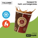 FALAMBI 1000er Pack Kaffeebecher 200 ml – Profi-Pappbecher Made in Germany – Bild 5