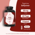 PQQ Pyrrolochinolinchinon 20 mg – 60 Kapseln Hochdosiert mit MGCPQQ® für Zellenergie – Bild 4