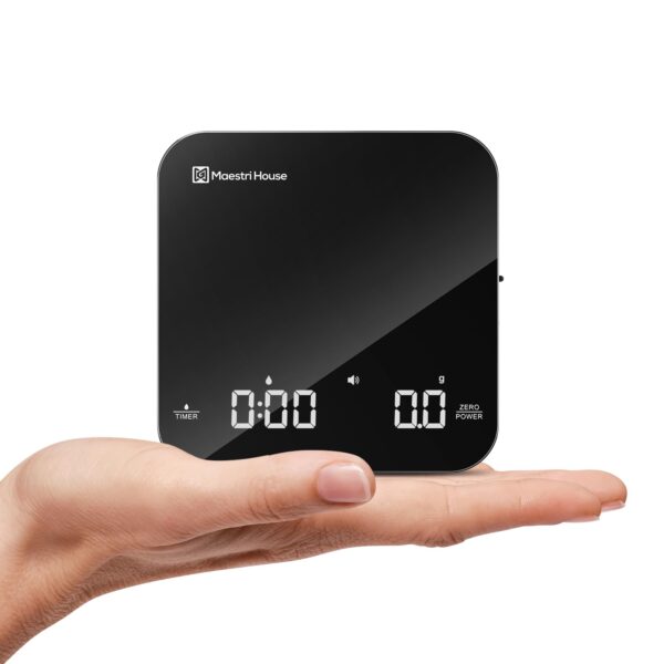 Maestri House Kaffeewaage mit Timer – 0,1g Präzision & 2kg Kapazität für Espresso
