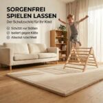 BabybeFun Krabbelmatte 150x150cm – 3cm Polsterung für sicheres Spielen & Krabbeln – Bild 9