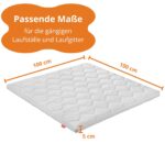 sleepling Laufgittermatratze 100x100 cm – Komfortschaum mit Oeko-TEX für Babys – Bild 2