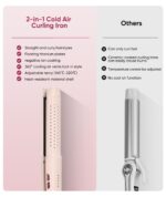 Fixamate 2-in-1 Glätteisen & Lockenstab – Locken & Glätten mit 360° Kaltluftfunktion – Bild 7