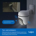 Tapo C510W WLAN IP Kamera Aussen – 2K 360° Schwenk mit Vollfarb-Nachtsicht & IP65 – Bild 6
