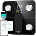 Runstar Körperanalysewaage – 15 Messwerte mit App-Synchronisierung bis 180 kg