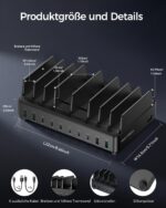 Rocoren 400W Ladestation mit 10 Anschlüssen – Schnellladen für bis zu 10 Geräte – Bild 5