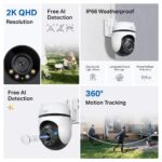 Tapo C52A 360° Überwachungskamera Aussen, 2K 4MP mit KI-Erkennung – Starlight Nachtsicht – Bild 3