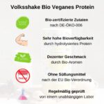 Volksshake Bio Protein Vegan 1000g – 79g Protein aus 10 Pflanzequellen, DE-ÖKO-006 – Bild 3