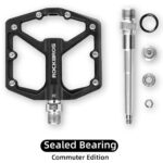 ROCKBROS Flat Pedale 9/16 Zoll – CNC-Aluminium mit Rutschfestem Grip für MTB & Rennrad – Bild 6