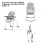 Kinderkraft YUMMY Hochstuhl – Verstellbarer Babystuhl ab 6 Monaten bis 15 kg – Bild 3