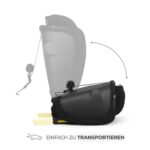 Kinderkraft FIX2GO i-Size Autokindersitz 76–150 cm – Faltbar mit ISOFIX & SAFERIDE Sensor – Bild 5