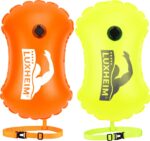 LUXHEIM 2er Pack Schwimmboje mit aufblasbarem Dry Bag – Sichtbarkeit & Sicherheit für Open Water