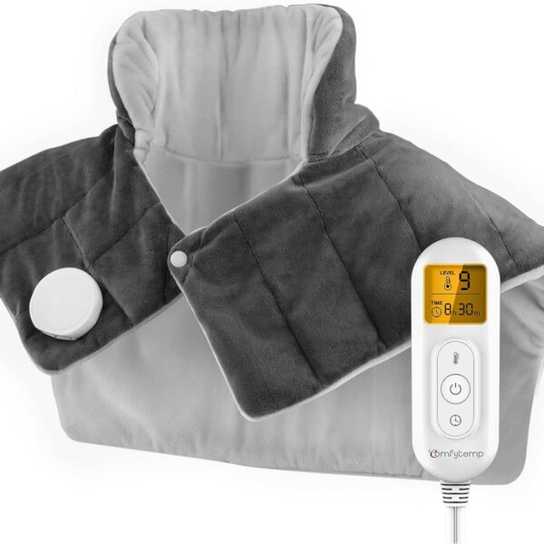 Comfytemp Gewichtetes Nackenwärmekissen mit 9 Heizstufen – Entspannung für Nacken & Schultern