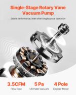 VEVOR 3,5 CFM Vakuumpumpe mit Manometer-Set – Klimaanlage für R134a, R22, R12, R502 – Bild 4