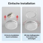 Runidur Rauchmelder 6er Set – 10 Jahre Batterie, TÜV-zertifiziert, selbstklebend – Bild 6