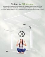 JUMMICO Elektrischer Steh-Sitz Schreibtisch 120x60 cm – Höhenverstellbar mit USB-Ladeanschluss – Bild 9