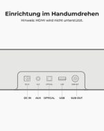 ULTIMEA Poseidon M20 Pro 2.1 Soundbar – 132W All-in-One System mit Bluetooth 5.4 – Bild 10