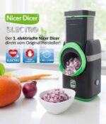 Genius Nicer Dicer Electro Deluxe Set 32-tlg – Elektrischer Gemüsehobel mit 9 Einsätzen – Bild 5