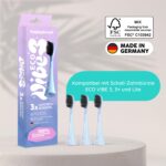 happybrush ECO VIBE Sunrise Aufsteckbürsten 9er Set – Nachhaltige Wechselköpfe für Schallzahnbürsten – Bild 2