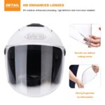 LIONCIANO Motorradhelm mit ABS & PC-Visier – Sicherheitsgetesteter Jethelm für Motorrad & Roller – Bild 4