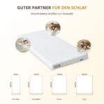 NAPSIE 7-Zonen Kaltschaummatratze 90x200 cm H3 – Ergonomische Unterstützung mit abnehmbarem Bezug – Bild 9